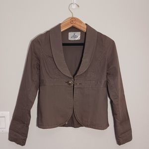 Gozo Casual Long Sleeve Olive Green Size S Blazer Jacket